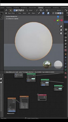Fresnel Shader In Blender 3D #blender
