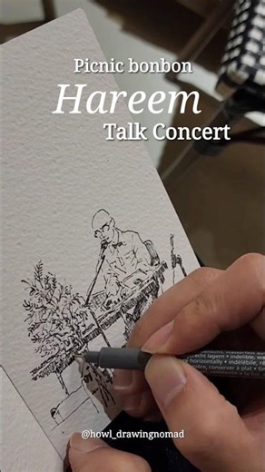 드로잉으로 간직하는 뮤지션 #하림 님의 감동적인 콘서트 #출국 #라이브 #livedrawing #pendrawing #라이브드로잉