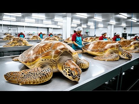 How Millions Of Turtles Are Raised And Processed – Inside Modern Turtle Farming & Turtle Processing