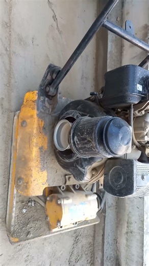 Soil compaction work with compactor