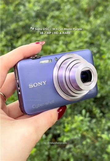 Sony DSC WX7: Rare Mono Purple Digital Camera