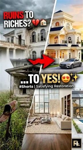 Abandoned House Transformed into Luxury Mansion! 😍✨ FinalLook #shorts