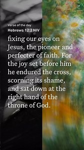 Bible Verse Of The Day, Hebrews 12:2 ✝ #BibleVerse #GodIsAble #WordOfGod #Hebrews12v2 #Focus