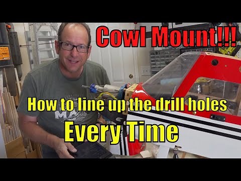 Mounting an RC cowl. Taking the guess work out of drilling holes in the exact right spot(s)