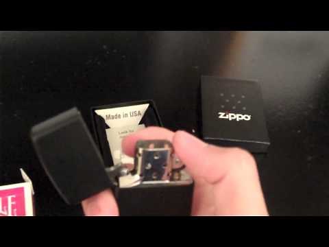 Zippo Black Matte Lighter Review (HD)