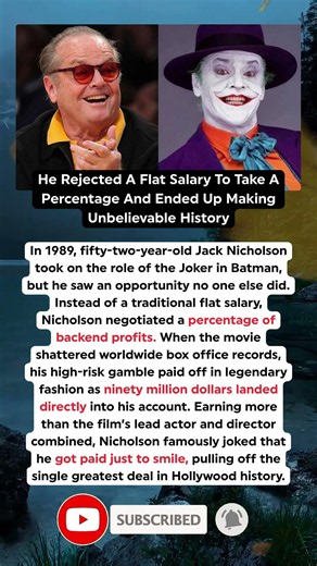 The Secret Batman Deal That Made Jack Nicholson $90M