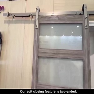 ARK DESIGN 30 in. x 84 in. White Paneled H Style White Primed MDF Assembly Required Sliding Barn Door with Hardware Kit PRSC-BD-R-30