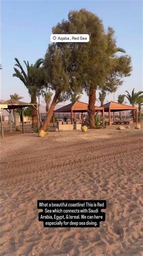 Red Sea Beach View Connecting Saudi, Israel and Egypt