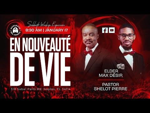 En Nouveaute De Vie| Max Desir | 1.17.26 | MHSDA Live Stream