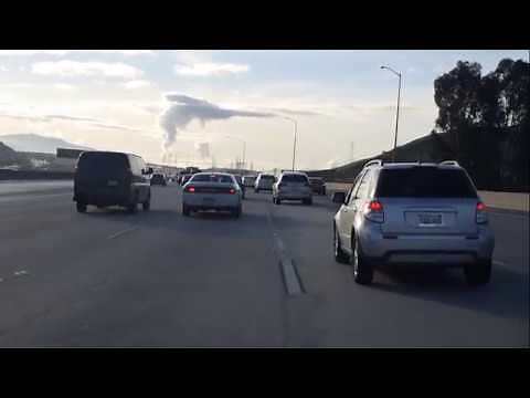 Driving Los Angeles - 5 Freeway To Downtown L.A. From San Fernando Valley, No Music, Real Time