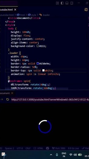 Stop using boring loaders ❌Try this CSS loader 🔥