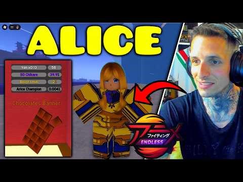 🚨SHOWCASE ALICE SECRET EN ANIME FIGHTING SIMULATOR ENDLESS ROBLOX