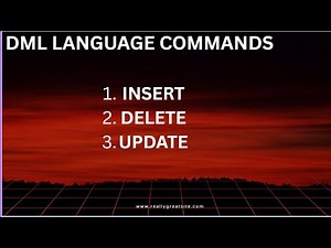 DML LANGUAGE COMMANDS|| SQL SUB LANGUAGES