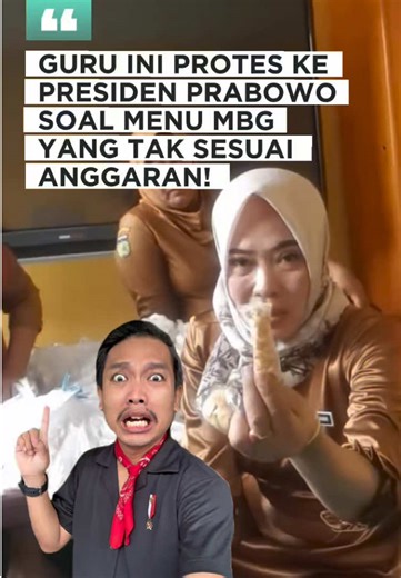 Guru Protes Menu Makan Bergizi Gratis Prabowo