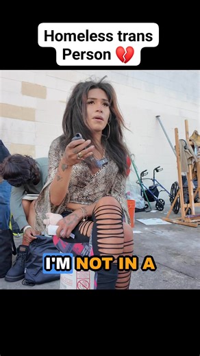Homeless trans peeson 💔 They said they want help getting off the street | Richie Webber