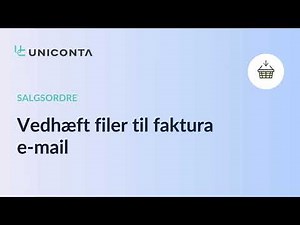 Vedhæft filer til faktura e-mail
