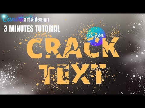 create a broken crack text effect in less than 3minutes with Canva Crack text effect