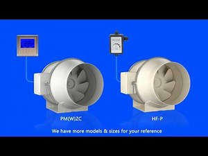 Hon&Guan Quiet Powerful Inline Duct Fans for Ventilation System & Hydroponic Indoor Growing