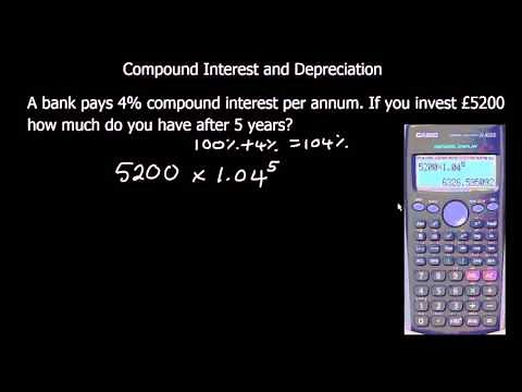 Compound Interest and Depreciation