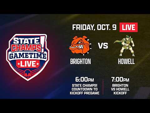 Brighton vs Howell LIVE | Michigan High School Football | STATE CHAMPS!