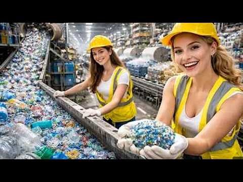 Inside the Plastic Recycling Factory ♻️ | Complete Process Journey – Relaxing Production