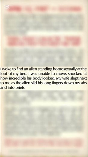 The Alien That Sucked Me Dry