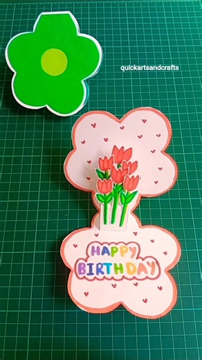 DIY Pop up birthday gift card #diy #shorts #youtubeshorts