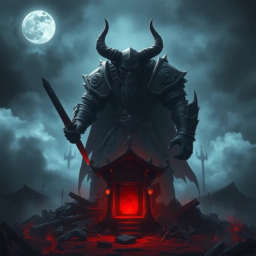 Eremon Darktide, the Shattered Prophet Title: Keeper of the Veil Faction: Shadow's Reach Description: An orc revivified by dark necromancy, Eremon is a fallen prophet from the ancient Order of Shadows. His black stone armor is adorned with the ominous sigil of his former order, and his gleaming twin daggers induce fever dreams in those who witness the phantasmal runes that dash through his attacks. His life force is tethered to a corner of the Veil between realms, allowing him to draw upon the e