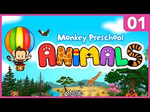 Monkey Preschool Animals Gameplay #1 | Learn Animals, Birds, Sea Creatures (Artic and America)