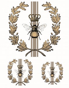 Easy Furniture Transfer - Decor Transfer - Furniture Upcycling - Floral Transfer - Queen Bee - Etsy