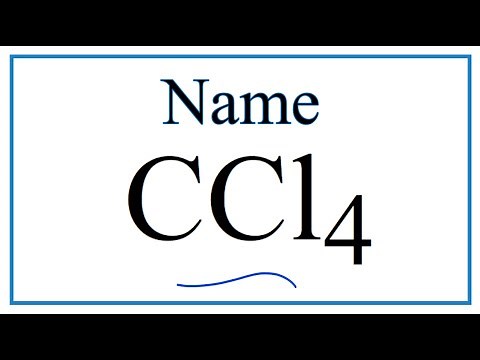 How to Write the Name for CCl4