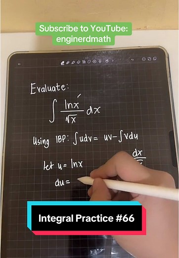 Integral Practice #66 #fyp #enginerdmath #math #engineering #integrals #calculus