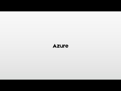 Azure how to pronounce