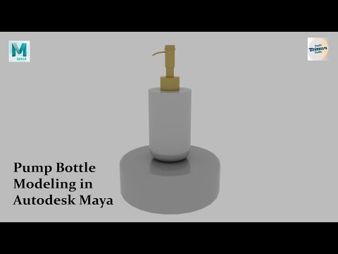 “Realistic Pump Bottle Modeling in Autodesk Maya | 3D Product Design”