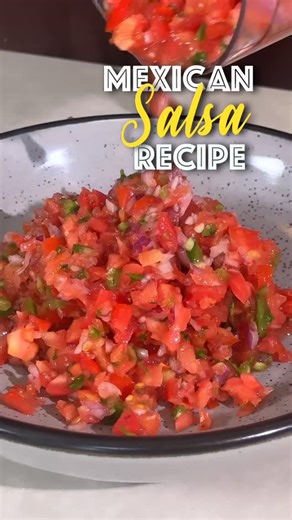 Chef Amrita Raichand on Instagram: "This Fresh Mexican Salsa is quick, vibrant and full of flavour. It’s part of my Healthy Mexican Burrito Bowl recipe and works beautifully as a dip, topping or meal base. Ingredients: Tomato, onion, jalapeños, Mexican spice mix, lemon juice, sugar, fresh coriander, salt and black pepper. This reel is from my burrito bowl recipe video. Comment “Salsa” for the full video link. #MexicanSalsa #HealthyMexican #BurritoBowl #FreshRecipes #HealthyEating"
