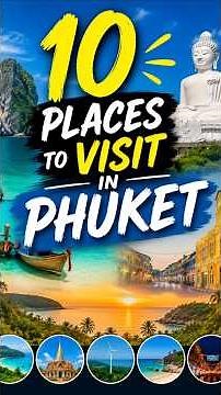 10 Must Visit Places in #phuket #thailand #travel #thailandvlog Top Phuket Attractions 🌊 #tiger