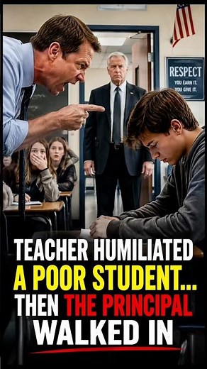 Teacher Humiliates a Poor Student Then the Principal Walks In #storytime #respect #viral #viral