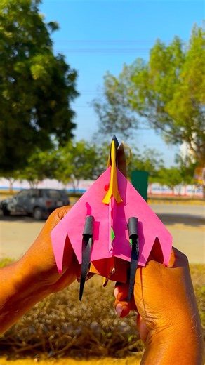 Fighter Jet Paper Plane Amazing Fly With A Rubber Band Launcher
