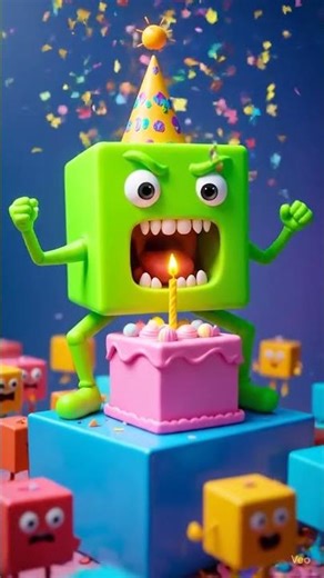 👉 Cube Birthday Party | Funny 3D Cartoon Animation #animation #gaming #games #thumbnail #basegame