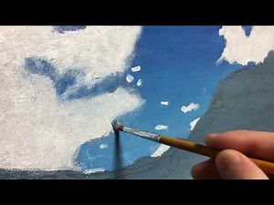 油絵の風景画・Part1.空を描く編｜Oil painting Self-study