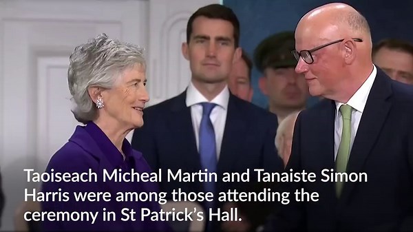 Catherine Connolly formally becomes president of Ireland