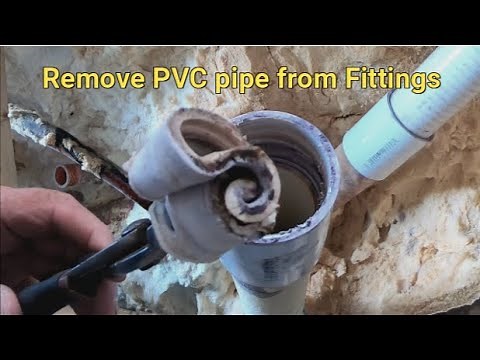 How to remove PVC tubing from fitting...How to fix PVC tubing in a Hot Tub..How to reuse PVC Fitting