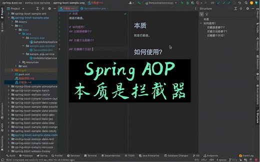 Spring AOP本质是拦截器