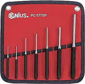 Genius Tools 7 Piece SAE Pin Punch Set PC-577SP