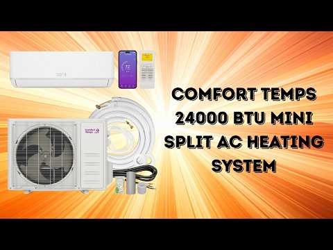Energy Saving Mini Split AC Heat System with Smart Control | Comfort Temps Review