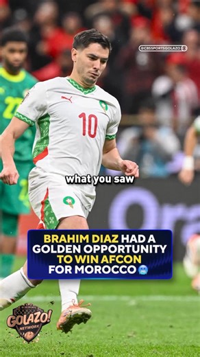 CBS Sports Golazo on Instagram: "Despite an AFCON 2025 Golden Boot trophy, Brahim Diaz and Morocco end the tournament without the ultimate prize 💔"