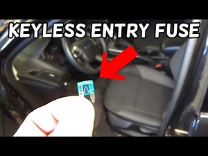 KEYLESS ENTRY MODULE FUSE LOCATION REPLACEMENT FORD FOCUS MK3 2012-2018