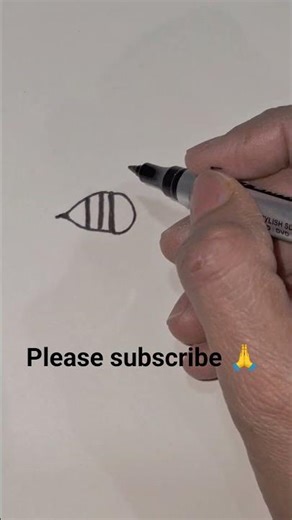 draw beautiful bee help of D #fun #artclass #easydrawing #drawingtutorials #school #cbse #fun #art