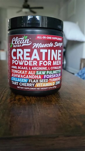 💪 Clean Nutra Muscle Surge – All-In-One Power Formula 💥 Looking to build lean muscle, boost strength, and recover faster? This isn’t your average creatine powder. Muscle Surge is a full-spectrum performance blend crafted for modern men who demand more from their workouts and recovery. ✅ 5-in-1 Formula: Creatine Monohydrate for explosive strength HMB to preserve muscle & reduce breakdown BCAAs for faster recovery & muscle repair Tongkat Ali Ashwagandha to naturally support testosterone & lower 
