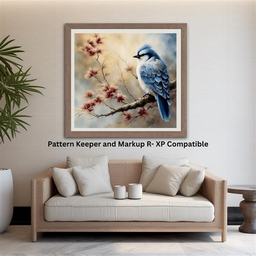 Bluebird 3, Counted Cross Stitch Chart, Vintage Style Pattern, PDF - Etsy